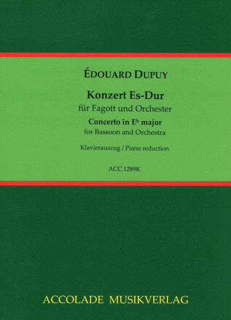 Konzert Es-Dur (Piano reduction with solo part)