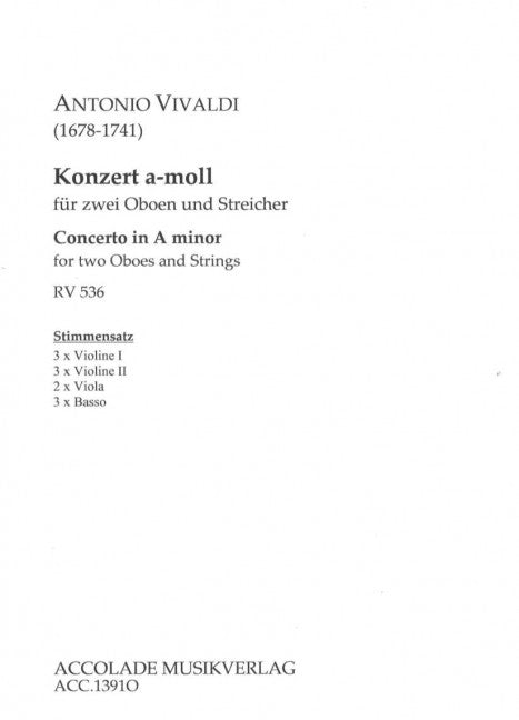 Konzert a-moll RV 536 (Set of parts)