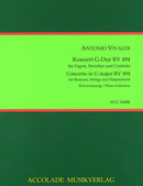 Konzert Nr. 37 G-Dur RV 494 (Piano reduction with solo part)