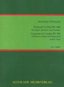 Konzert Nr. 37 G-Dur RV 494 (Score)