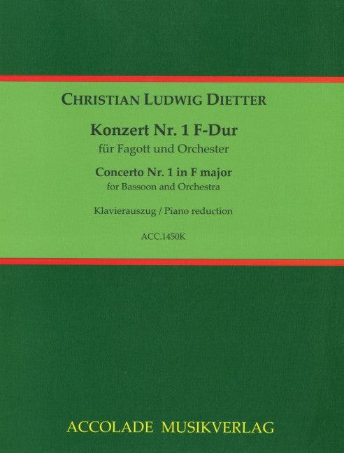 Konzert Nr. 1 F-Dur (Piano reduction)