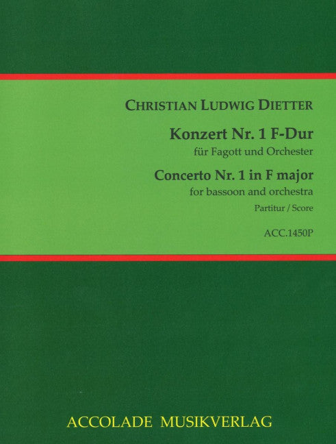 Konzert Nr. 1 F-Dur (Score)