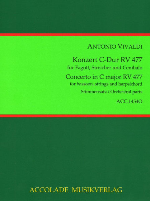 Konzert Nr. 13 C-Dur RV 477 (Set of parts)