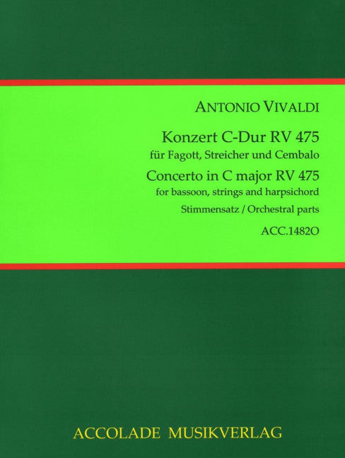 Konzert Nr. 21 C-Dur RV 475 (Set of parts)