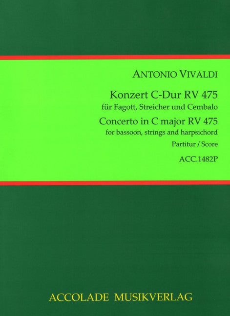 Konzert Nr. 21 C-Dur RV 475 (Score)