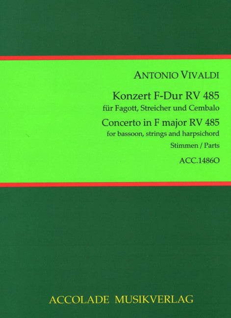 Konzert Nr. 8 F-Dur RV 485 (Set of parts)