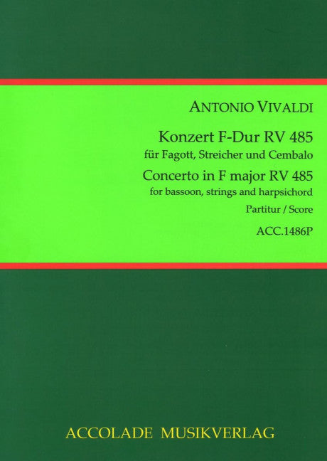 Konzert Nr. 8 F-Dur RV 485 (Score)