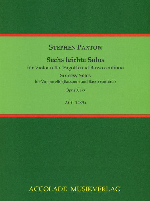 Sechs leichte Solos op. 3, Vol. 1: 1-3