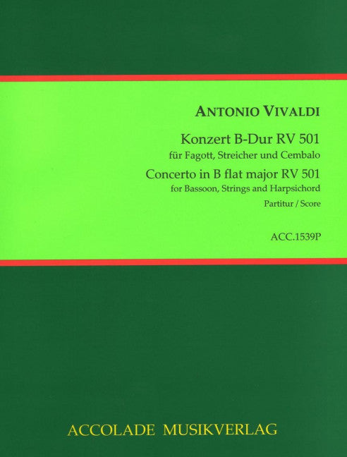 Konzert B-Dur RV 501 (Score)