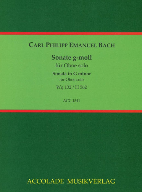 Sonate g-Moll Wq 132 / H 562 (oboe)
