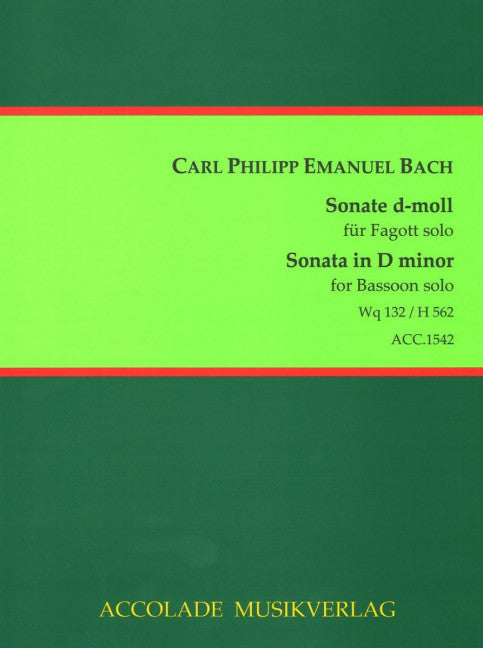 Sonate d-Moll Wq 132 / H 562 (bassoon)