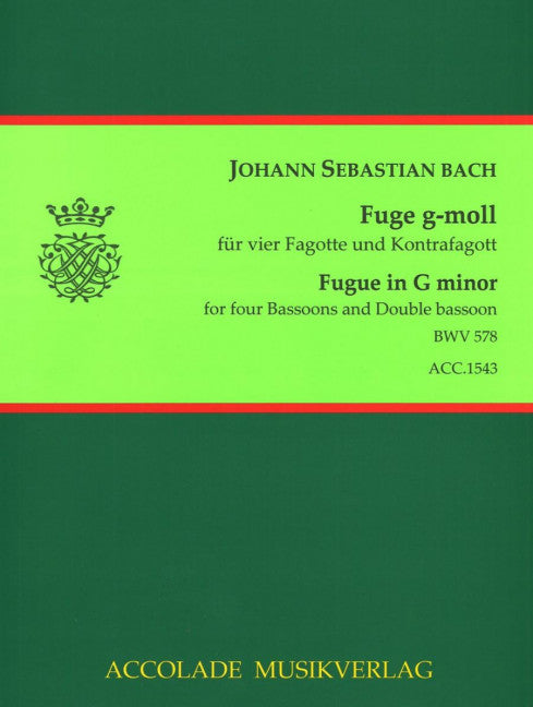 Fuge g-moll BWV 578 (4 bassoons, contrabassoon)