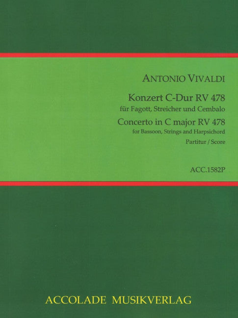 Konzert Nr. 3 C-Dur RV 478 (Score)