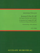 Konzert Nr. 15 RV 487 F-Dur (Piano reduction with solo part)