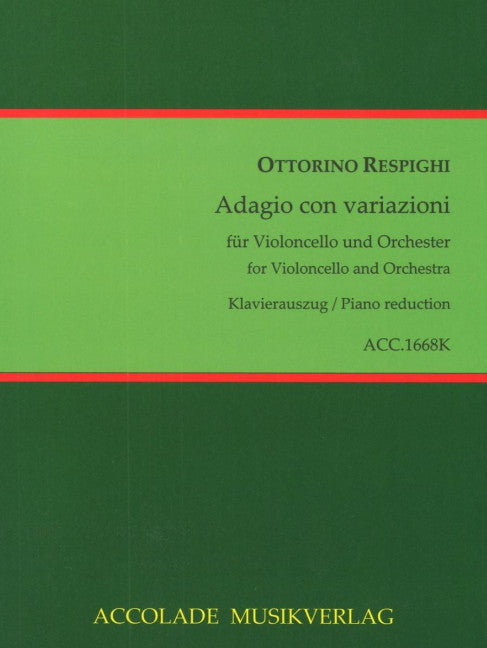Adagio con variazioni (Piano reduction with solo part)