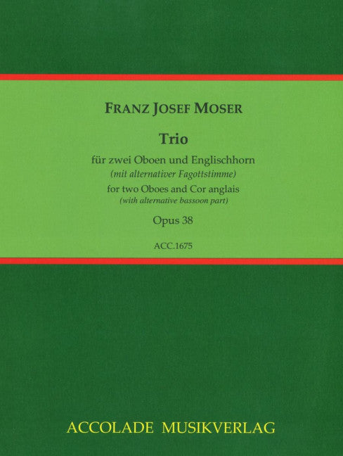 Trio op. 38 (2 oboes, cor anglais (bassoon))
