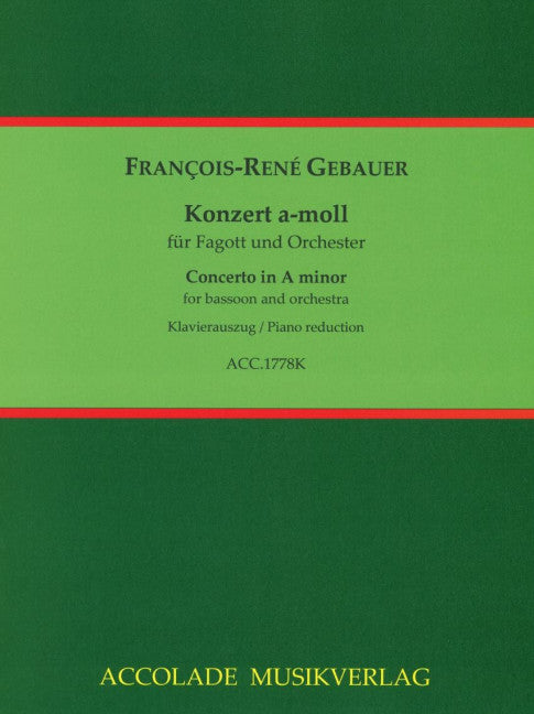 Konzert a-moll (Piano reduction with solo part)