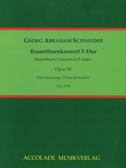 Bassetthornkonzert F-Dur op. 90