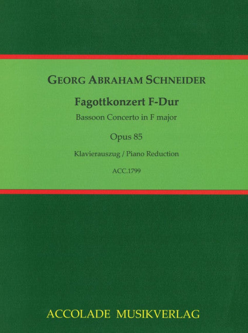 Fagottkonzert F-Dur op. 85
