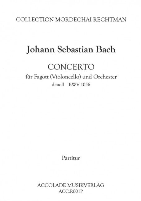 Concerto für Fagott (Violoncello) und Orchester BWV 1056