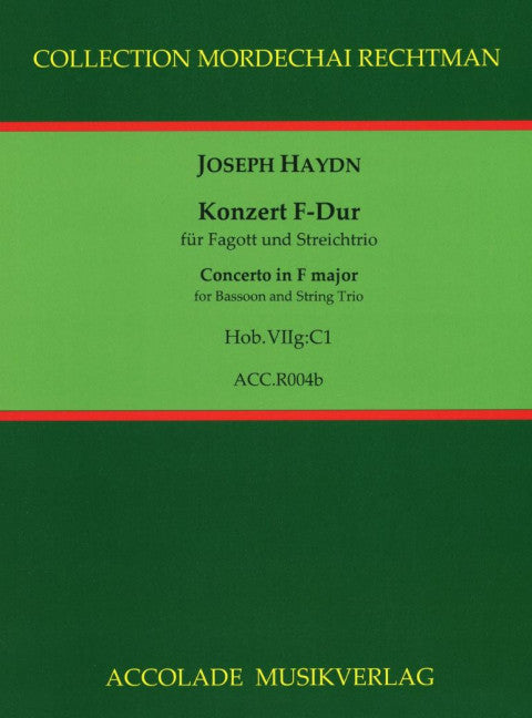 Konzert F-Dur Hob.VIIg:C1 (Score and parts)