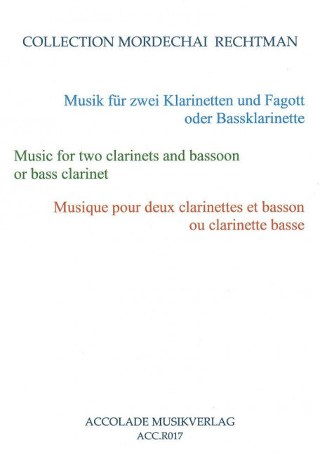 Musik für 2 Klarinetten und Fagott oder Bassklarinette