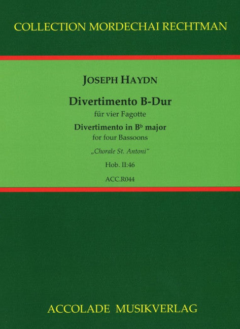 Divertimento B-Dur Hob.II;46 (4 bassoons)