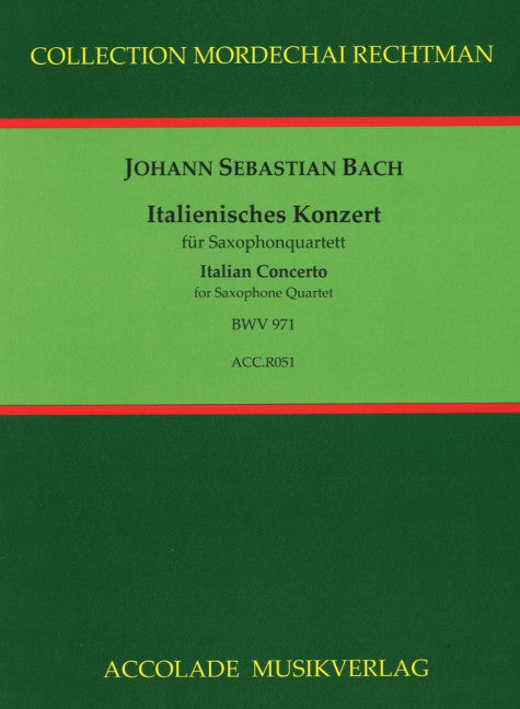 Italienisches Konzert BWV 971 (4 saxophones (SATB))