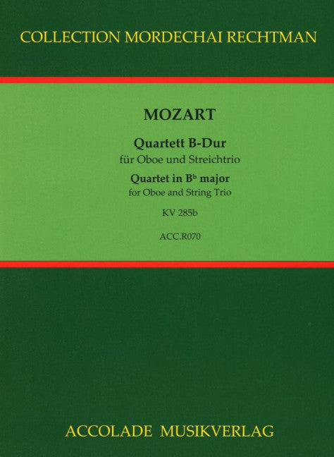 Quartett B-Dur KV 285b (oboe, violin, viola and cello)