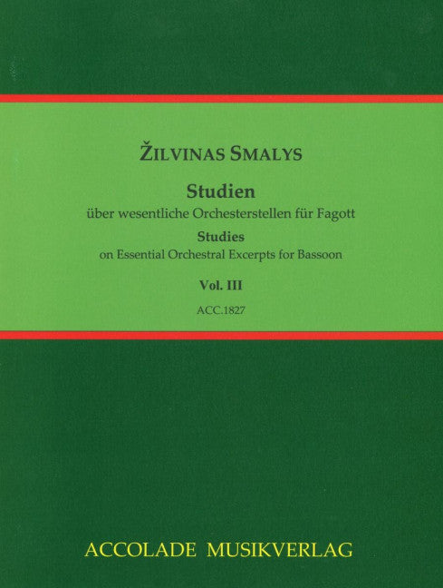 Studien über wesentliche Orchesterstellen, Vol. 3