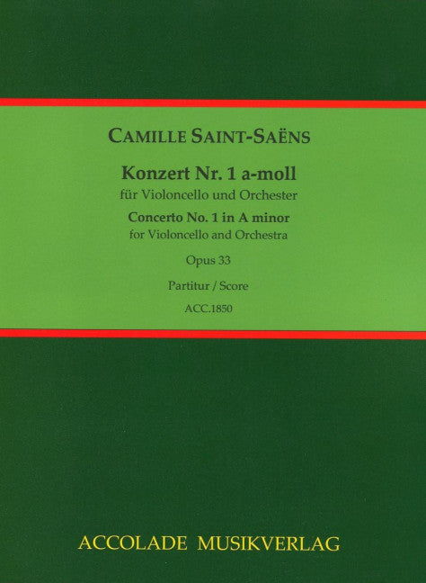Konzert Nr. 1 a-moll op. 33 (Score)