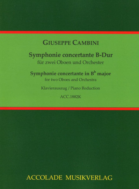 Symphonie concertante B-Dur (Piano reduction with solo part)