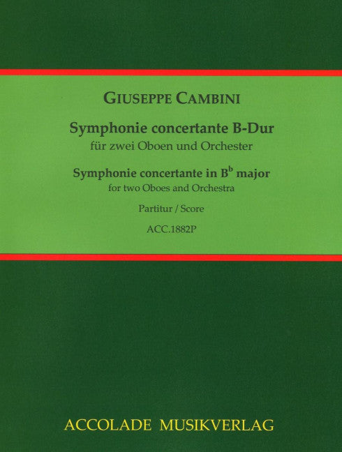 Symphonie concertante B-Dur (Score)
