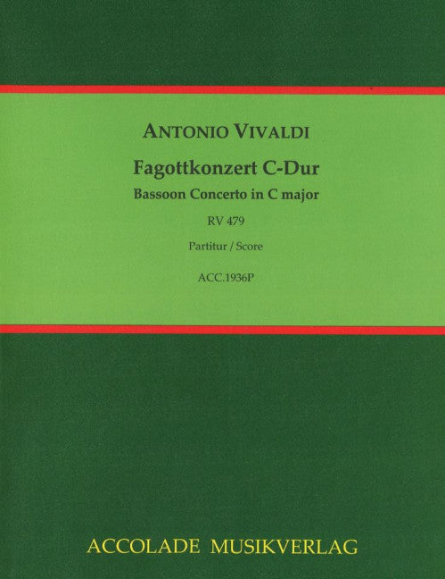 Fagottkonzert C-Dur RV 479 Fanna F..VIII,26 (Score)