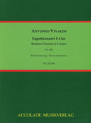 Fagottkonzert Nr. 32 F-Dur RV 490 / F:VIII,32 / PV 307 (Piano reduction with solo part)