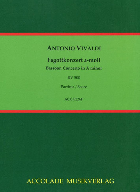 Konzert Nr. 10 a-Moll RV 500 / F:VIII,10 / PV 89 (Score)