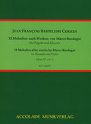 12 Melodien nach Werken von Marco Bordogni op. 37, Vol. 2