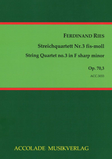 Streichquartett Nr. 3 fis-moll op. 70,3
