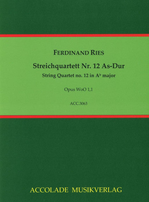 Streichquartett Nr. 12 As-Dur WoO 1 Nr.1