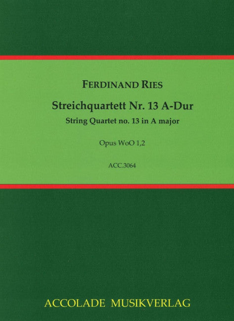 Streichquartett Nr. 13 A-Dur WoO 1 Nr.2