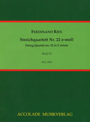 Streichquartett Nr. 22 e-moll WoO 72
