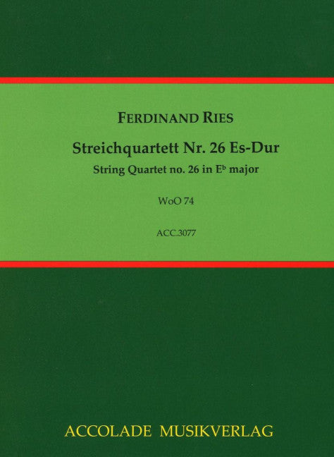Streichquartett Nr. 26 Es-Dur WoO 74