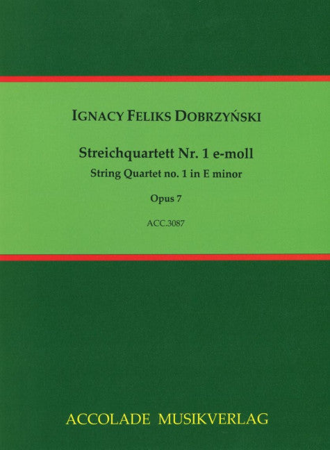 Streichquartett Nr. 1 e-moll op. 7