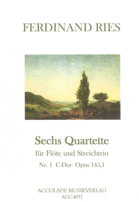 Sechs Quartette für Flöte und Streichtrio op.145,1