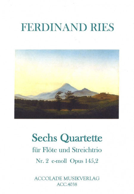 Sechs Quartette für Flöte und Streichtrio op.145,2