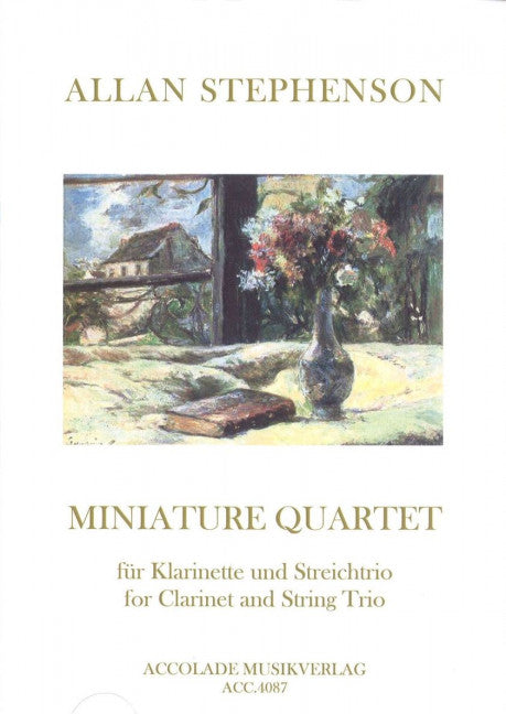 Miniature Quartet for Clarinet and String Trio (Score and parts)