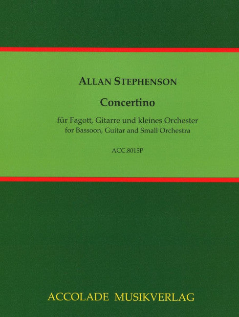 Concertino (guitar, bassoon and orchestra) (Study score)