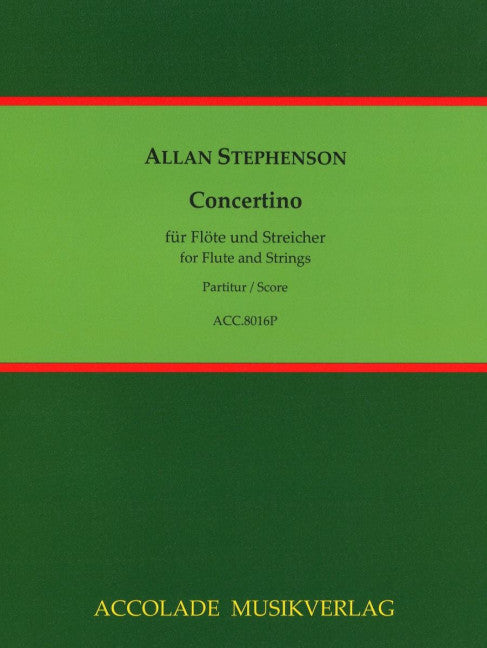 Concertino für Flöte und Streicher (Study score)