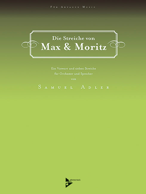 Die Streiche von Max & Moritz (score and parts)