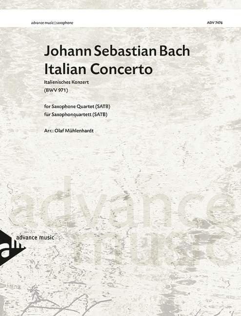 Italienisches Konzert BWV 971 (arr. 4 saxophones)